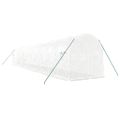 vidaXL Fóliovník s oceľovým rámom biely 24 m² 12x2x2 m