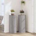 vidaXL Stojany na rastliny 2 ks sivé sonoma 25x25x80 cm kompoz. drevo