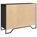vidaXL Komoda čierna 101x35,5x74,5 cm kompozitné drevo