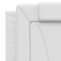 vidaXL Rám postele Viana s LED bez matraca biely 160x200 cm