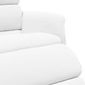 vidaXL Polohovacie kreslo Biela 98 x 71 x 106 cm PU