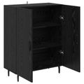 vidaXL Servírovacia skriňa Čierny dub 69,5 x 34 x 90 cm