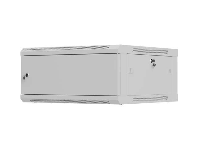 LANBERG NÁSTENNÁ INŠTALAČNÁ SKRIŇA 19'' 4U 600X600 ŠEDÁ KOVOVÁ DVIERKA (PLOCHÉ BALENIE)