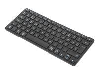 Klávesnica - multi-zariadenie - kompaktná - antibakteriálna - bezdrôtová - Bluetooth 5.1 - QWERTY - španielska - čierna