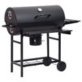 vidaXL Sudový gril s kolesami a policami 3 ks 115 x 85 x 95 cm Kov