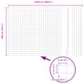 vidaXL Euro plot 1 x 25 m Železo potiahnuté PVC Sivá
