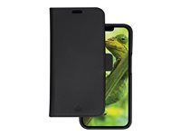 Puzdro s klopou pre mobilný telefón - sustainable full-grain leather - čierna - pre Apple iPhone 14 Pro