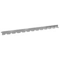 vidaXL Obrubník trávnika 50 ks 102 x 4 x 4 cm Oceľ Strieborná