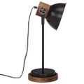 vidaXL Stolová lampa 25 W čierna 17x17x50 cm E27