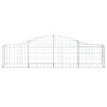 vidaXL Oblúkový gabionový kôš 10 ks 200x30x40/60 cm pozinkované železo