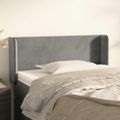 vidaXL Čelo postele so záhybmi bledosivé 103x16x78/88 cm zamat