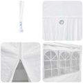 vidaXL Párty stan Biela 800 x 400 x 266 cm Polyetylén