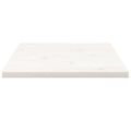 vidaXL Stolová doska biela 60x60x2,5 cm masívna borovica štvorcová