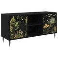 vidaXL TV skrinka RHENEN 102 x 33 x 51 cm Čierny dub Kompozitné drevo
