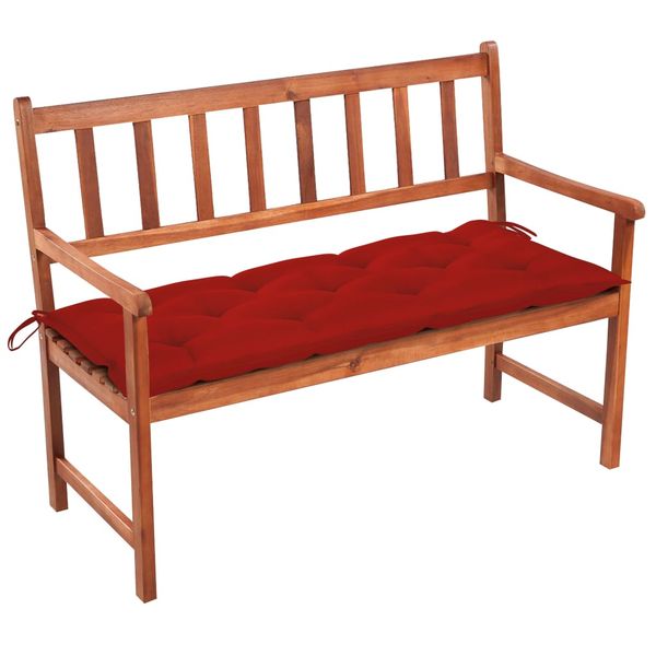 vidaXL Záhradná lavička s podložkou 120 cm akáciový masív