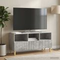 vidaXL TV skrinka Betónovo sivá 102 x 34,5 x 50 cm Kompozitné drevo