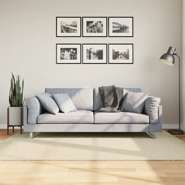 vidaXL Koberec HUARTE s krátkym vlakom umývateľný krémový 140x200 cm