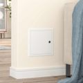 vidaXL Access Panel 2 ks Biela 23 x 23 x 3 cm Oceľ