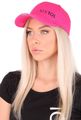 Kšiltovka s LED svetlom B-CAP 25lm, nabíjacia, USB, univerzálna veľkosť, ružová SIXTOL