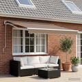 vidaXL Elektrická Retrakovateľná Markíza Sivohnedá 5 x 3 m