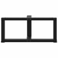 vidaXL Nohy konferenčného stolíka v tvare T, 2 ks, čierne, 60x25x(30-31) cm, oceľové