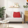 vidaXL Poduška na chrbát Červená 60 x 20 x 50 cm látka