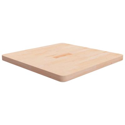 vidaXL Štvorcová stolová doska 70x70x4 cm neošetrený dubový masív