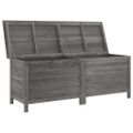 vidaXL Záhradný úložný box, antracitový 150x50x56,5 cm, jedľový masív