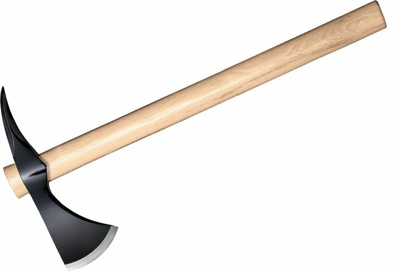 Cold Steel 90SH Spike Hawk vrhacia sekera/tomahawk 694 g, drevo orechovca
