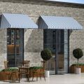 vidaXL Bistro markíza modro-biela 350x120 cm
