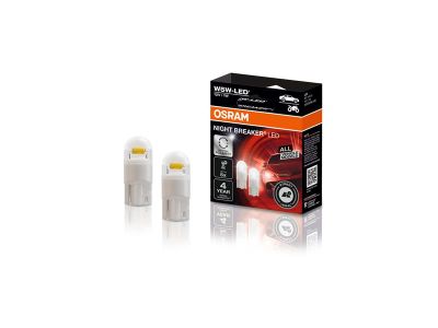 Autožiarovka LED 12V W5W OSRAM studená biela 2ks