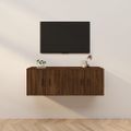 vidaXL Nástenné TV skrinky 2 ks hnedý dub sonoma 57x34,5x40 cm