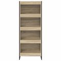 vidaXL Knižnica 60 x 30 x 155 cm Kompozitné drevo Sonoma
