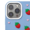 Puzdro Strawberry pre iPhone 11 modrá