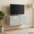 vidaXL Nástenná TV skrinka 78,5 x 41 x 30 cm Betónovo sivá