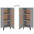 vidaXL Komoda sivý dub sonoma 34,5x34x90 cm spracované drevo