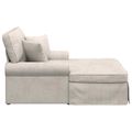 vidaXL Pufa s sukňou s vankúšom Krémová 157 x 91 x 91 cm ARES