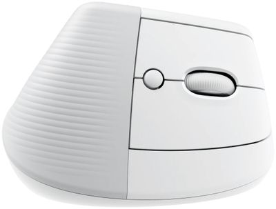 Logitech Lift for Mac Vertical Ergonomic Mouse - White   Vertikálna myš, optická, 6 tlačidiel, bezdrôtová, Bluetooth Vertikálna ergonomická myš, Mac, Bluetooth, 400-4000 DPI, 6 tlačidiel, batéria 24 mesiacov, pre malé až stredné ruky