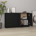 vidaXL Komody 2 ks čierna 60x30x70 cm spracované drevo