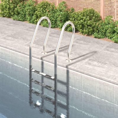 vidaXL Bazénový rebrík 54x38x184,5 cm 304 nehrdzavejúca oceľ