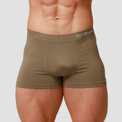 Pánske boxerky Seamless 2Pack Army - GymBeam, veľkosť XXL, veľkosť oblečenia XXL