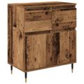 vidaXL Servírovacia skriňa so zásuvkou Staré drevo 60 x 35 x 70 cm