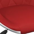 vidaXL Barová stolička vínovo-červená a biela umelá koža