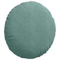vidaXL Vankúše na sedenie 2 pcs Morská zelená Ø 40 x 13 cm Zamat
