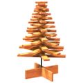vidaXL Drevený vianočný stromček voskovohnedý 80 cm masívna borovica