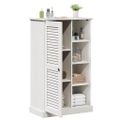 vidaXL Kúpeľňová skriňa VIGO Biela a antik biela 68 x 34 x 110 cm