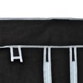 vidaXL Skladací šatník, čierny 110 x 45 x 175 cm