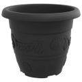 vidaXL Kulatý kvetináč 24 ks Čierna Ø 30 x 25 cm Plast