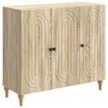 vidaXL Servírovacia skriňa Dub sonoma 89 x 34,5 x 80 cm
