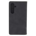 Puzdro Smart Suede pre Samsung Galaxy S25 čierne